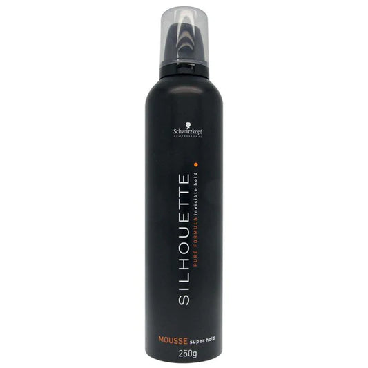 Schwarzkopf Silhouette Super Hold mousse bottle 250g, black with silver cap