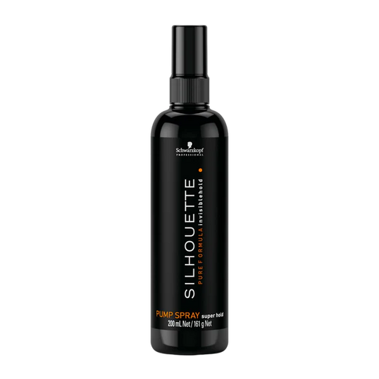 Schwarzkopf Silhouette Super Hold pump spray bottle, 200 ml, black bottle