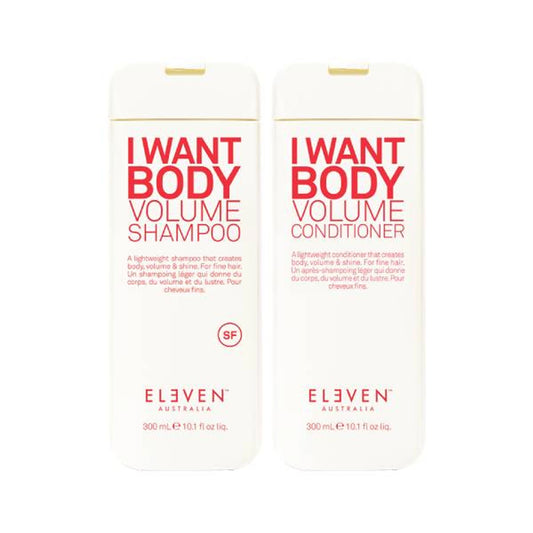 Eleven Australia I Want Body Volume Shampoo & Conditioner 300ml Bundle - Kess Hair and Beauty