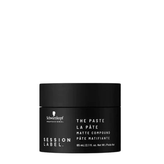 Schwarzkopf Session Label The Paste matte compound jar, black lid, 65 ml
