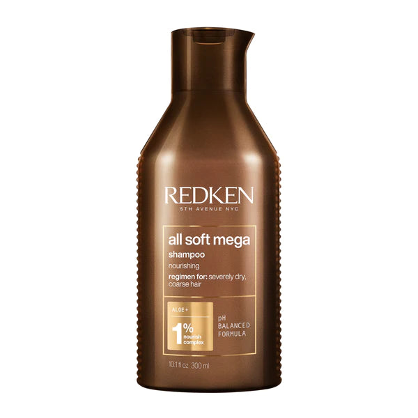 Redken All Soft Mega Shampoo 300ml - Kess Hair and Beauty