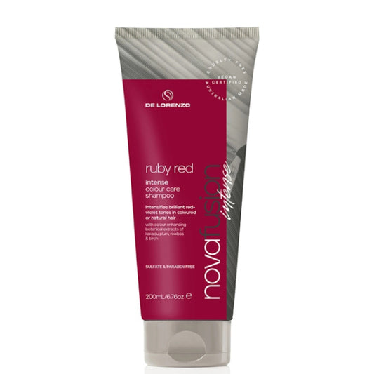 De Lorenzo Novafusion INTENSE Shampoo - Ruby Red 200ml - Kess Hair and Beauty