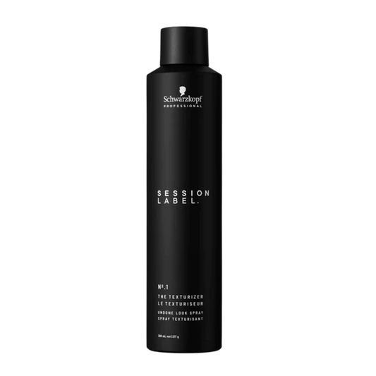 Schwarzkopf Session Label hair texturizer spray bottle, black, 300 ml