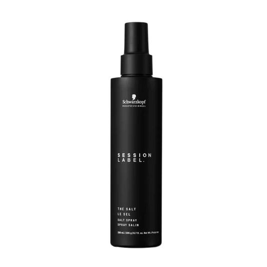 Schwarzkopf Session Label The Salt salt spray bottle, black pump canister