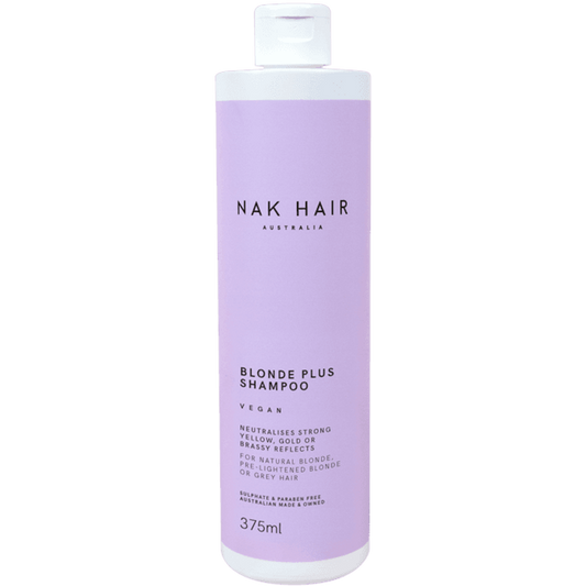 NAK Hair Blonde Plus Shampoo 375ml - Kess Hair and Beauty